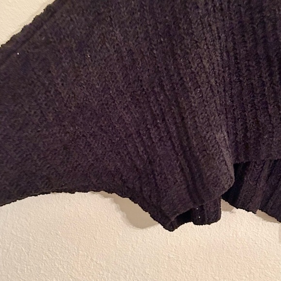 Urban Outfitters Black Cropped Button Sweater Cardigan Textured Long Sleeve XS - Picture 7 of 12